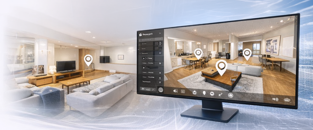 Matterportによる3D空間体験のイメージ