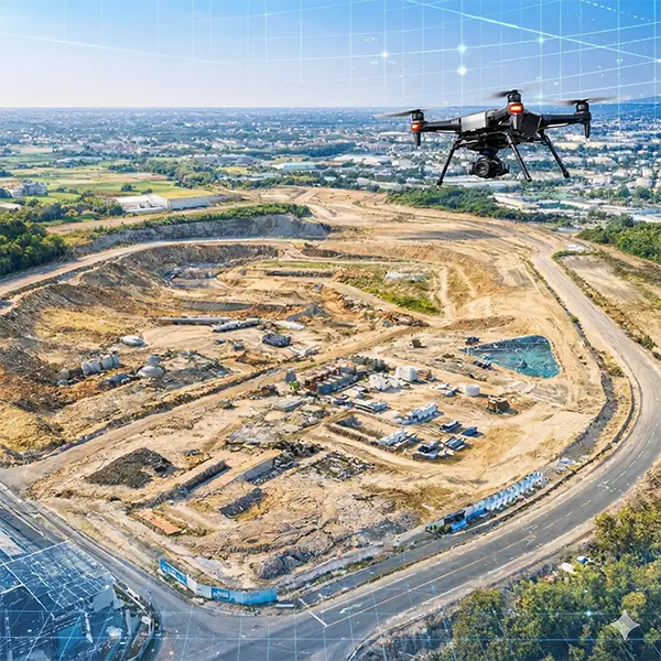 ドローンによる空撮・測量のイメージ